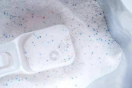 含杯量的洗粉粉颗粒剂产品洗涤剂粉末设施白色塑料工作肥皂洗涤图片