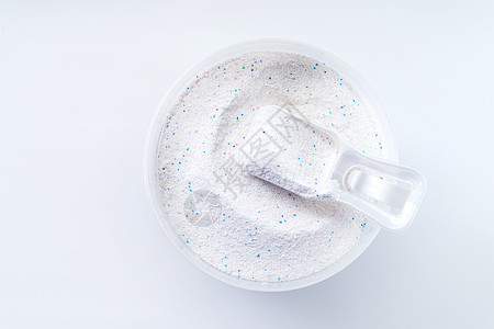 含杯量的洗粉粉塑料洗涤洗涤剂产品测量家庭杯子工作肥皂化学品图片