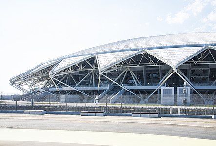 2018年在俄罗斯主办国际足联世界杯的城市萨马拉FIFA吸引力建造足球构造景观建筑游戏场地金属建筑学图片