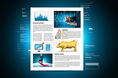 股市新概念金融信用网络插图互联网商业电子商务报纸横幅电子邮件图片