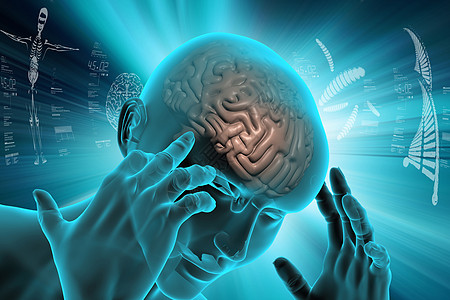 人类大脑的代表电脑作品洞察力几何学智力渲染数学冥想插图专注图片