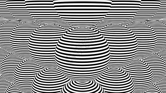 黑白条纹 计算机生成的抽象背景 3D 仁德带子运动白色波浪状海浪虚幻线条光学曲线角落图片