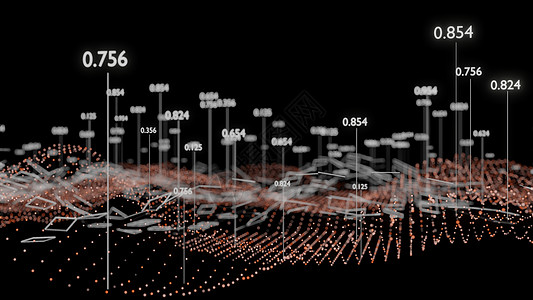 大数据可视化  3D 插图信息图表多边形黑色3d活力圆圈网格技术科学数字化学品图片