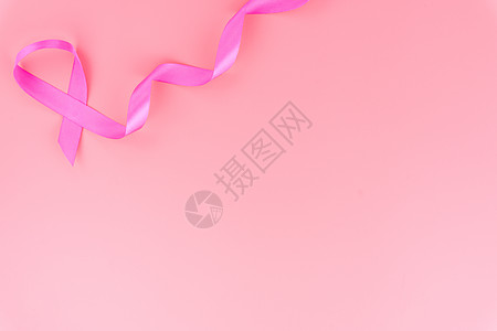 粉红背景粉色丝带乳腺癌 并有复制空间传单海报女孩帮助生活癌症女士药品卷曲活动图片