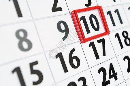 日历会议记录文档笔记时间休息数字时间表年度概念图片