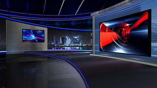 虚拟学习生产播送聚光灯演播室反射工作室背景程序技术广播图片
