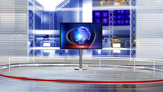 开电视虚拟学习工作室技术聚光灯生产视频电视展示推介会程序编辑部背景