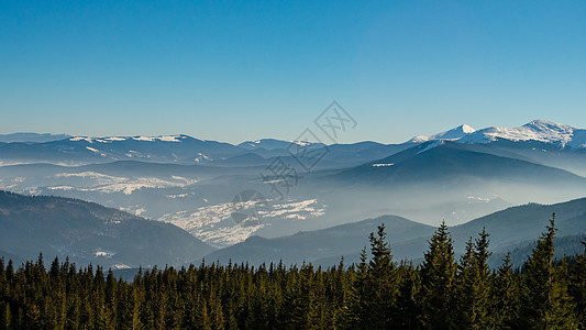 美丽的山地景观 乌克兰喀尔巴阡山脉图片