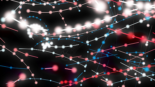 点和线的连贯性  3D rendering3d 说明光迹的光的组合 大数据连接与技术网络科学活力商业墙纸插图3d红色线条黑色图片