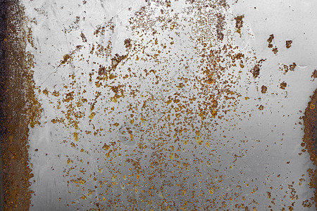 彩绘金属生锈的背景 金属锈蚀纹理 侵蚀金属 室外生锈金属墙上的划痕和脏质地艺术风化螺母腐蚀光束抽象画橙子天蓝色螺栓盘子图片