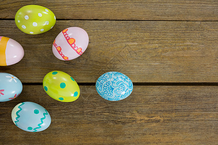 多彩复活节鸡蛋传统礼物挑战桌子季节染色兔子宗教宠物闲暇图片