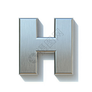 拉丝金属字体 Letter H 3图片