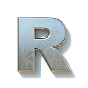 字母R拉丝金属字体 Letter R 3背景