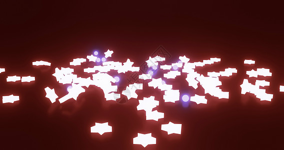 星星gif3d 渲染星形下降 发光 黑色背景上的发射星星蓝色场景插图3d形状运动数字动画片电脑背景