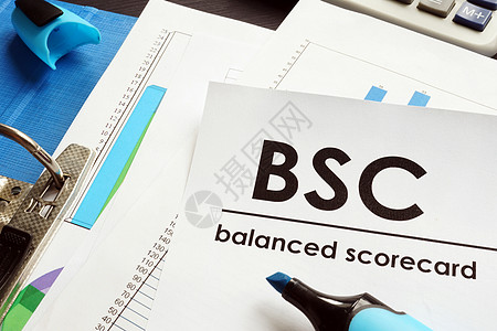 关于平衡计分卡BSC在表格上的文件图片