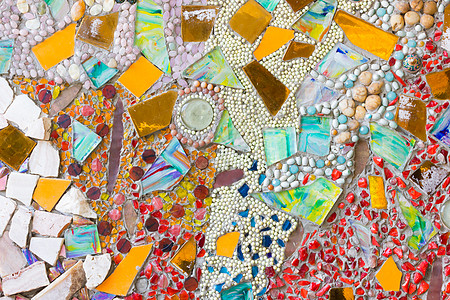 五颜六色的马赛克抽象背景由碎玻璃和 ce 制成风格线条艺术检查器厨房网格装饰花岗岩建筑学正方形图片