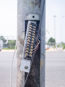 电线铜大客车连接工程金属控制板母线电路盒子活力电缆绝缘宏观图片