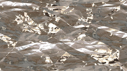 浅米色皱巴巴的铝箔无缝背景纹理背景图片