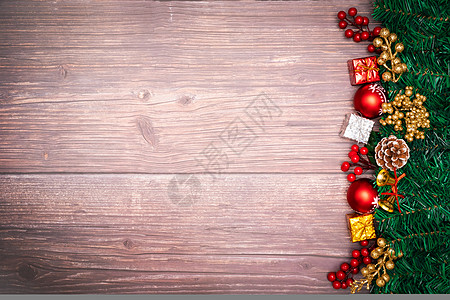 圣诞季节背景和新年的木材返春节快乐魔法松树礼物展示风格卡片盒子乐趣花圈装饰品图片
