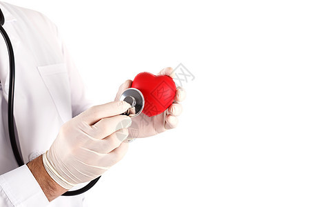 持有心脏和听诊器的男医生压力专家男性诊断医院疾病援助攻击脉冲心脏病图片