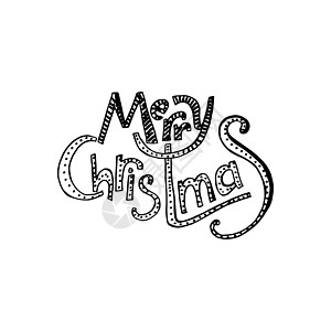 圣诞快乐 新年快乐艺术字体明信片标题季节横幅标签邀请函脚本问候语图片