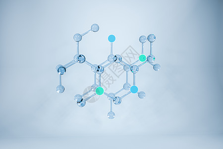 分子和生物学生物学概念 3d 渲染化学品微生物学方程合成基因组研究粒子原子生物插图图片