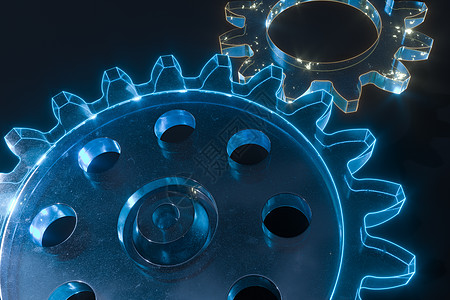 工业齿轮 机械结构 3d 渲染互锁合作商业旋转团队机器工厂工作变速箱力学图片