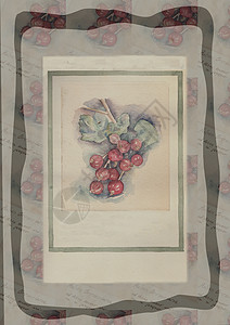 手绘菠萝手绘水彩画装饰创造力库存股票水果织物妈妈们标识曲线插图绘画背景
