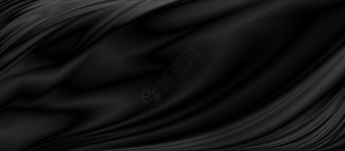 性感曲线黑色豪华面料背景与复制 spac坡度丝绸纺织品棉布奢华帆布材料布料销售横幅背景