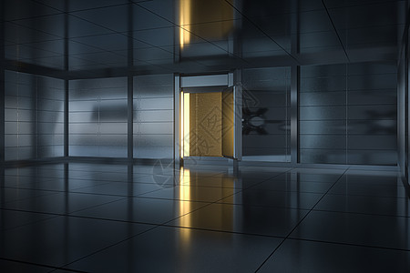 安全门和密码锁 抽象概念 3d 渲染商业公寓贮存秘密保险房间力量抛光编码代码图片