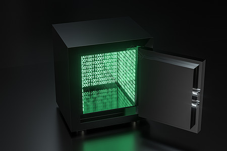 带有数字数字的机械保险箱 3d 渲染储物柜投资金属代码防御技术密码盒子机器经济图片