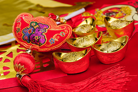 中国金子文化银行业吉祥财富幸福金融节日问候语新年装饰品图片