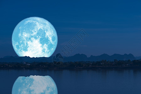 满奶月回到圆周山上 反射Riv植物水平脆皮月球饥饿天空戏剧性亮度月亮红色图片