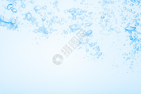 蓝色水中白色背景的泡泡Name液体海浪水滴运动宏观波纹图片