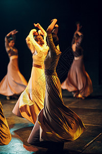 弗拉门科 舞台表演舞蹈舞蹈家庆典传统女士文化社会演员衣服艺术图片