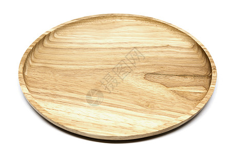 白色背景的木板食物圆圈褐色棕色托盘勺子厨房木头烹饪物品图片