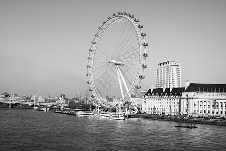 2018年3月 伦敦之眼的黑白照片国际假期兴趣黑色活力吸引力地标车轮天空蓝色图片