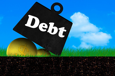 债务概念 金融危机和金融危机商业贷款经济衰退金融破产压力卡片帮助支付经济图片