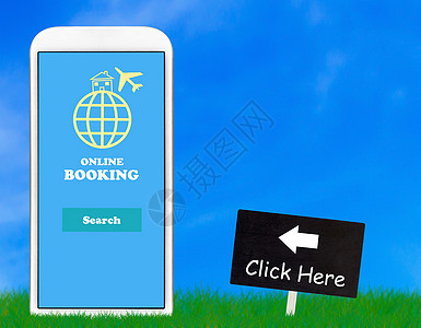 在线预订概念商业交易旅行旅游支付手机游客网络网站技术图片