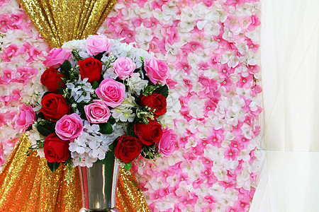 在婚礼和兰花中装饰鲜花的精华花朵庆典植物群精品纪念日植物假期花束叶子花园图片
