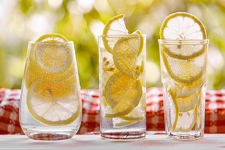 园艺中的柑橘柠檬汁 夏季饮料水果玻璃乡村太阳果汁农村排毒食物冷却器饮食图片