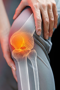 紧紧关紧的年轻女子膝盖疼痛身体运动女士扭伤按摩痛苦症状治疗药品肌肉炎高清图片素材