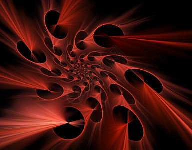暗红色调的黑洞漩涡 产生未知图片