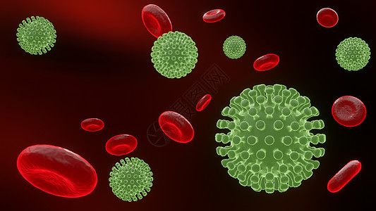 引起宿主生物体感染的致病病毒 病毒 d插图细胞病原静脉技术生物研究身体疫苗微生物学图片