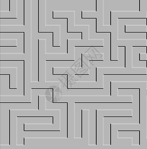 迷宫设计复杂的马兹插图灰色阴影墙壁迷宫背景