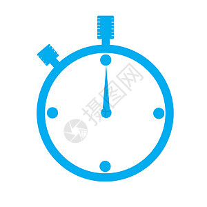 白色背景上的手表图标 手表标志 平面样式 看着我圆圈小时运动测量插图倒数计时器时间商业黑色图片