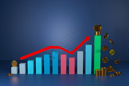 图形和图表利润利润钱业务 3D rende价格政策经济学经济银行收益成功金融储蓄金子图片