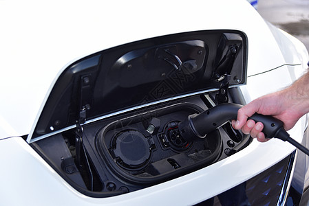 电动汽车充电电池活力技术收费力量绿色环境加载陆地电源生态图片