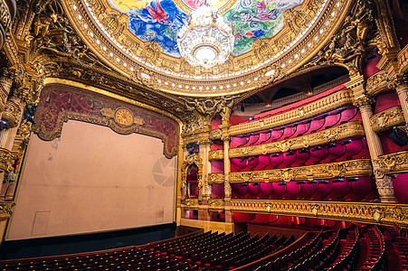 法国巴黎加尼耶宫大厅建筑学门厅大理石宫殿歌剧院艺术历史性建筑旅行图片
