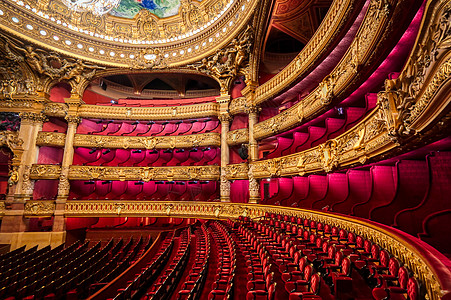 法国巴黎加尼耶宫建筑歌剧院国家艺术门厅建筑学大理石历史性宫殿楼梯图片